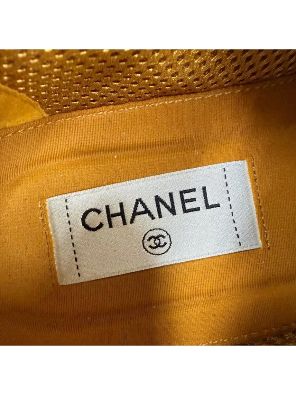 Chanel CC Logo Suede Leather Low-Top Sneakers Brown